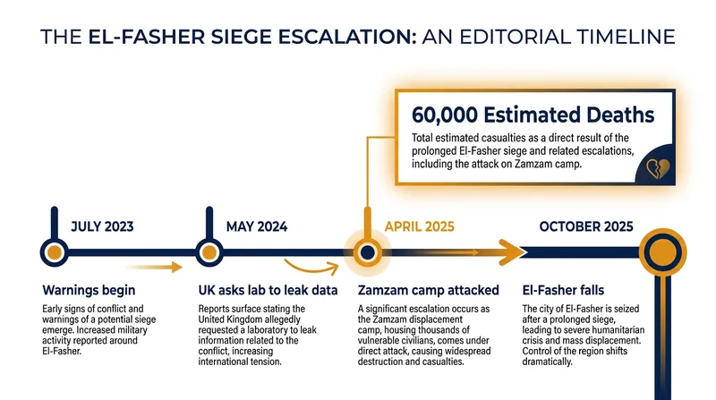 The timeline of ignored warnings leading up to the fall of El-Fasher.