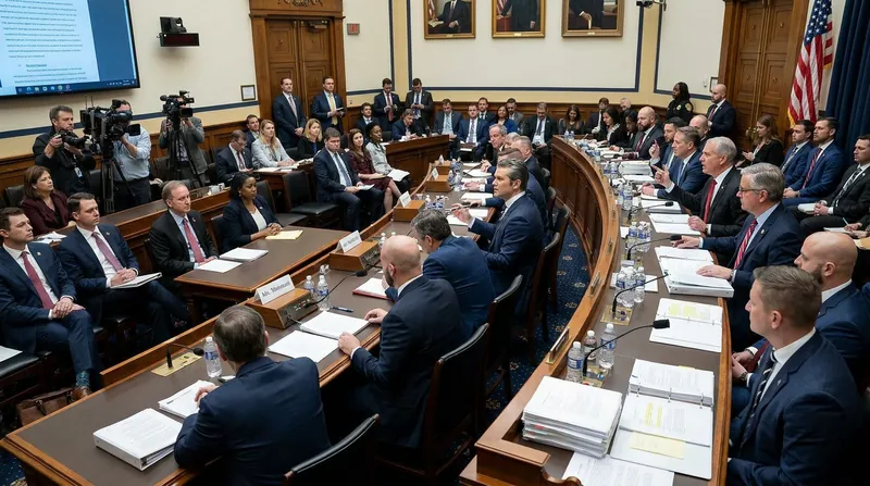The defense appropriations bill passed through committee along strict party lines following a marathon markup session.