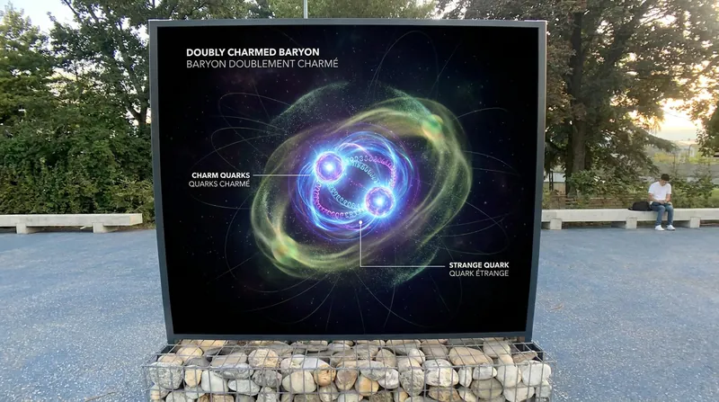 The upgraded LHCb detector at CERN, which provided the tracking precision necessary to spot the microscopic flight path of the new particle.