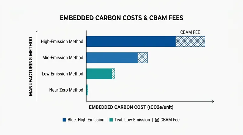 Importers face significantly higher certificate costs if their supply chains rely on carbon-intensive manufacturing.