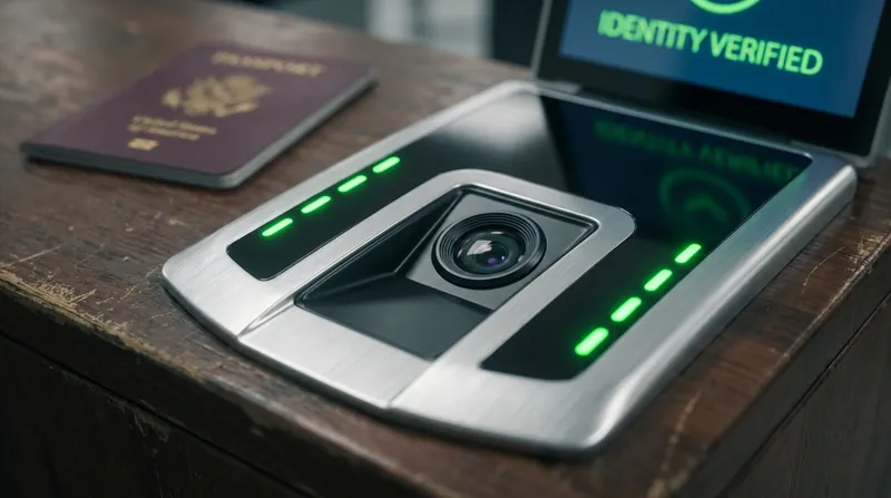 The Entry/Exit System captures four fingerprints and a facial scan during a traveler's first visit.