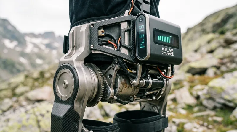 Dual electric motors positioned at the hip or knee joints can deliver up to 1,000 watts of peak power during the push-off phase of a stride.