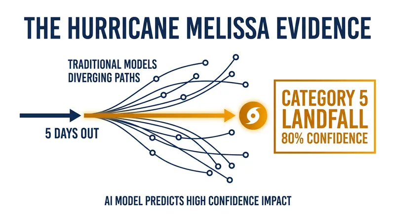 WeatherNext accurately predicted Hurricane Melissa's rapid intensification five days before landfall.