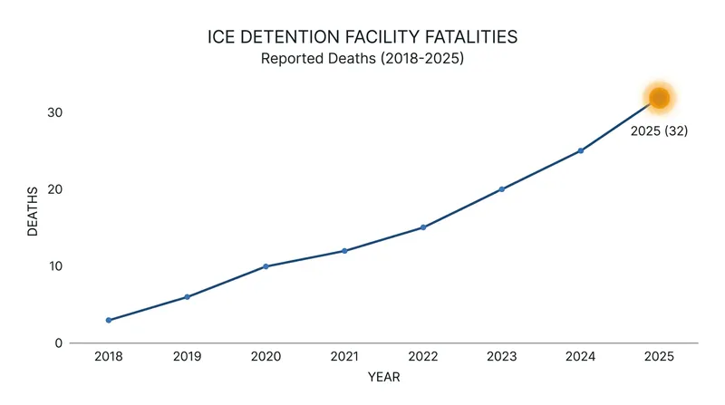 Advocacy groups point to rising fatalities in detention centers as evidence of a lack of oversight.