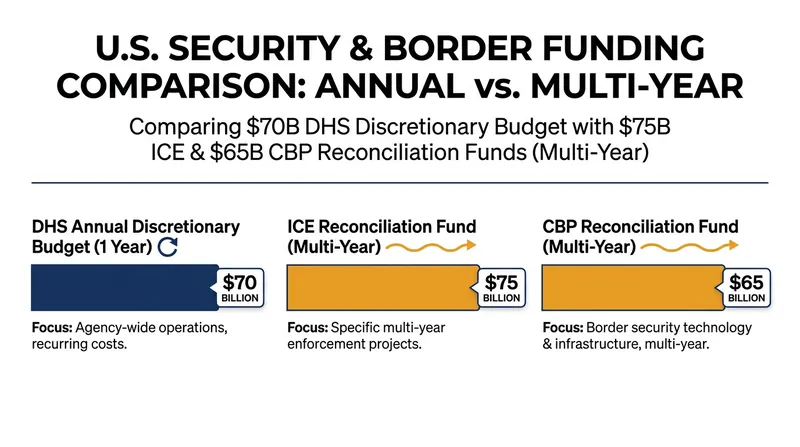 The core of the dispute centers on massive reconciliation funds passed outside the normal appropriations process.