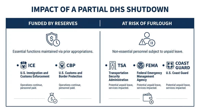 A failure to pass the discretionary bill would impact agencies unevenly.