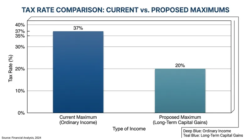 Beyond deferring the tax liability, the proposed rules could shift staking rewards into lower capital gains tax brackets if held for over a year.