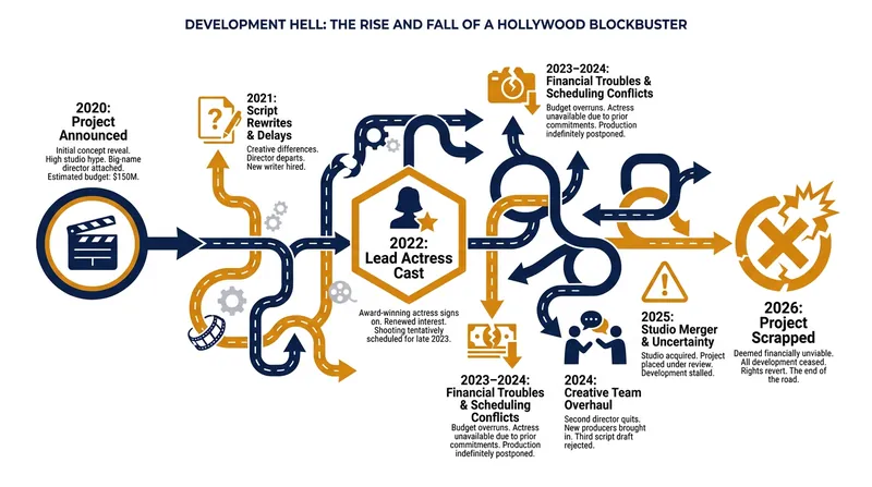 The timeline of the highly publicized, now-cancelled biopic.