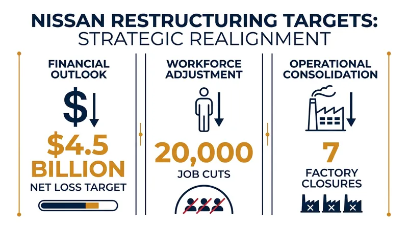 The scale of Nissan's 'RE: Nissan' restructuring plan.