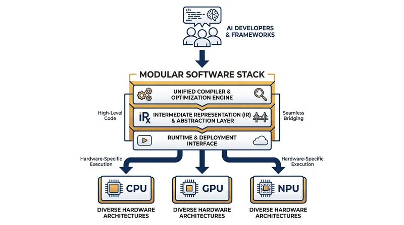 The $3.9 billion acquisition of Modular provides Qualcomm with an open software stack to challenge Nvidia's proprietary CUDA ecosystem.