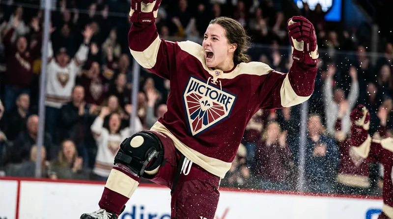 Marie-Philip Poulin played through the PWHL playoffs wearing a heavy knee brace to capture the Walter Cup.