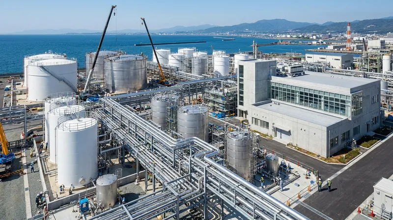 Idemitsu Kosan has broken ground on a large-scale pilot plant to manufacture solid electrolytes for Toyota's upcoming vehicles.