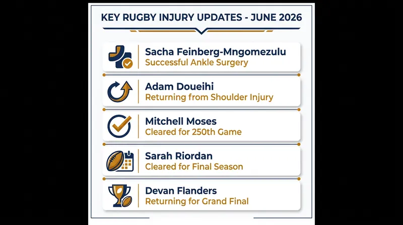 Major injury updates providing timely boosts to teams across the NRL, Super Rugby, and the URC.