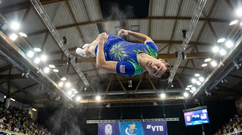 Elite trampolinists propel themselves more than 30 feet into the air to execute complex twisting somersaults.