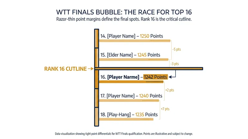 The razor-thin margins on the WTT Finals qualification bubble.