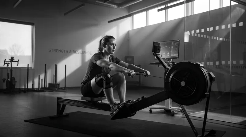 Rowing's low-impact mechanics make it a premier rehabilitation tool for athletes recovering from severe lower-body trauma.
