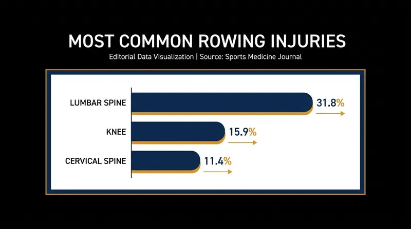 Lower back and knee issues remain the most prevalent injuries in elite international rowing.