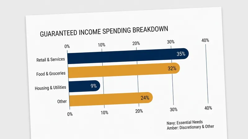 Data from pilot programs shows that participants overwhelmingly spend their unrestricted cash on basic necessities.