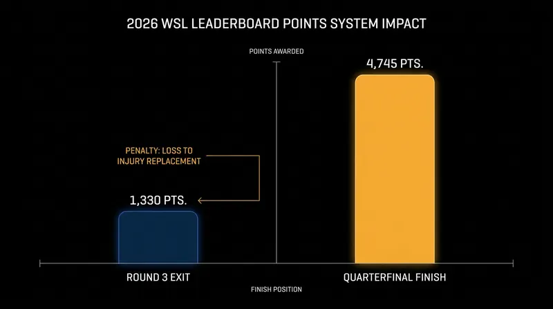 Under the new 2026 format, early eliminations carry heavy mathematical consequences for world title contenders.