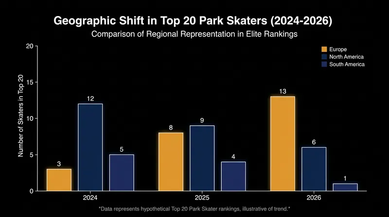 European representation in the Top 20 has surged over the past two seasons.