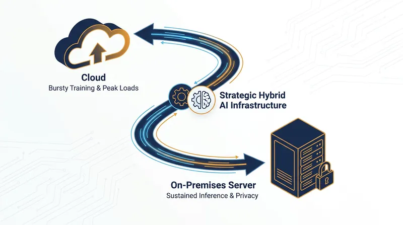 Enterprises are adopting hybrid infrastructure, keeping training in the cloud while moving high-volume inference on-premises to control costs.