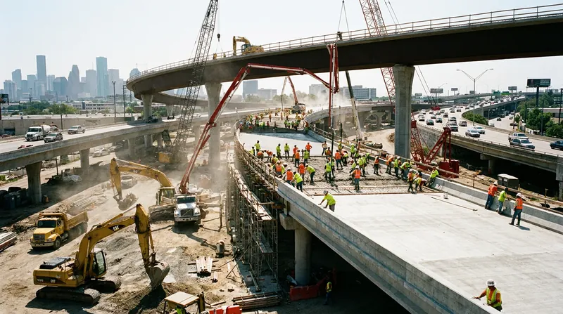 Billions in federal funding are currently deployed across active mega-projects like New York's Route 17 and Florida's I-75.
