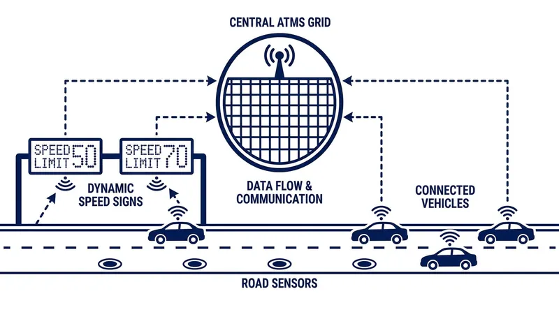 Smart highway technology aims to manage congestion dynamically without relying solely on physical lane expansions.