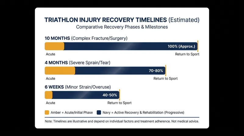 Recovery timelines for key athletes returning to the WTCS and T100 circuits in 2026.