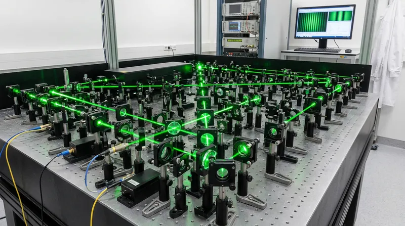 Advanced interferometers use 'squeezed light' to reduce quantum noise and detect microscopic shifts in spacetime.