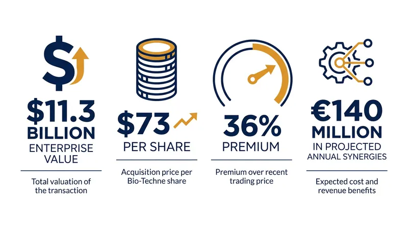 Key financial metrics of the $11.3 billion all-cash acquisition.