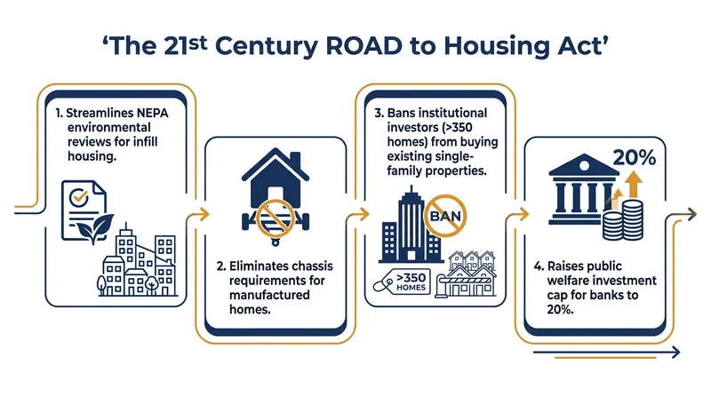 Key provisions of the stalled bipartisan housing legislation.