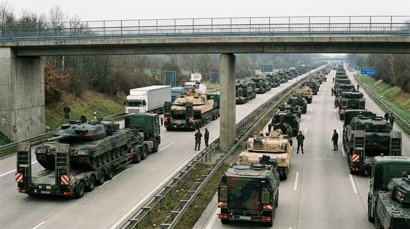 European planners are pushing for a 'military Schengen' to allow rapid deployment of armored columns across the continent.