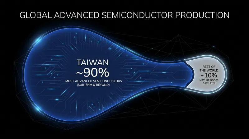 A blockade of Taiwan would immediately sever the supply of the world's most advanced microchips.
