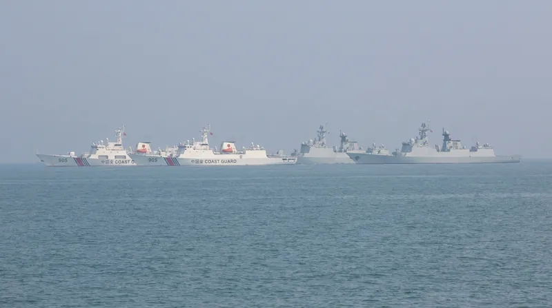 China has increasingly deployed its coast guard and navy to patrol the waters surrounding Taiwan, normalizing a heavy maritime presence.