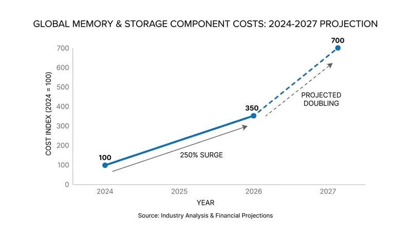 AI data center demand has driven console memory costs up by more than 2.5x.