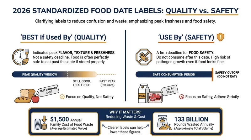 The two new standardized labels serve entirely different purposes for consumers.