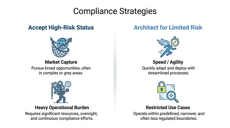 Enterprises face a strategic choice between building high-risk compliance architectures or aggressively de-risking their AI systems.