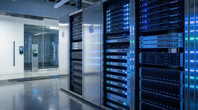 Private Cloud Compute utilizes custom-built servers powered by Apple Silicon to handle complex AI requests statelessly.