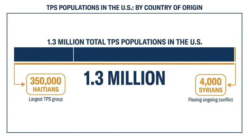 Over 1.3 million people currently hold Temporary Protected Status in the United States.