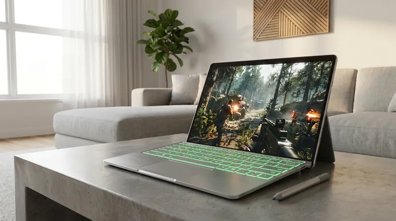 Nvidia promises the RTX Spark can run AAA games at 1440p resolution without the bulk of a traditional gaming laptop.