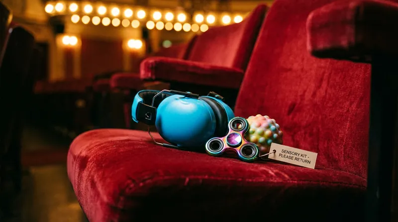 Many independent theaters now offer sensory kits containing noise-canceling headphones and fidget tools to help guests manage stimulation.