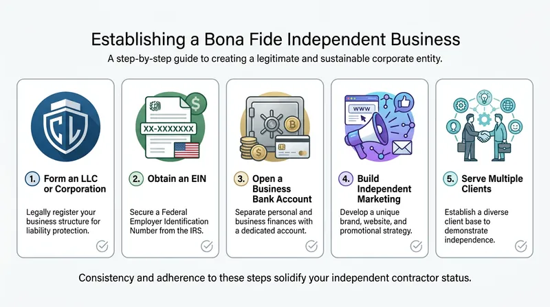 Qualifying for state-level B2B exemptions requires freelancers to formalize their business structures.