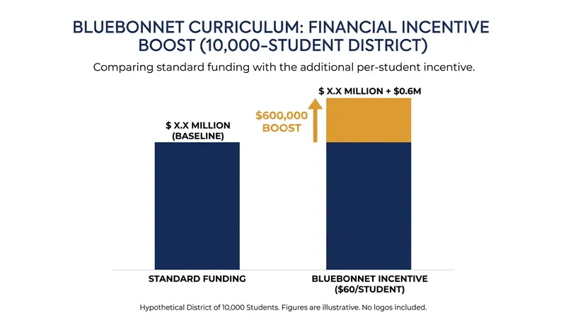 Districts that adopt the state-authored curriculum receive an additional $60 per student in funding.
