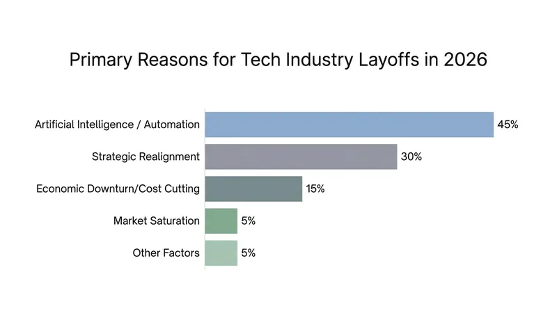 AI adoption has become the leading driver of workforce reductions across the technology sector in 2026.