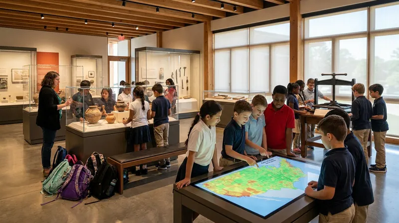 The museum's educational programming reaches 89 percent of all schools in Plymouth, turning the galleries into an extension of the classroom.