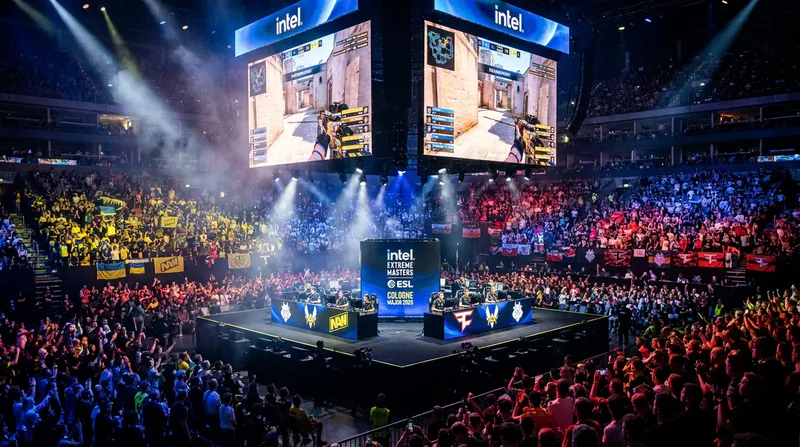 The Lanxess Arena, known as the Cathedral of Counter-Strike, hosted over a million concurrent viewers globally.