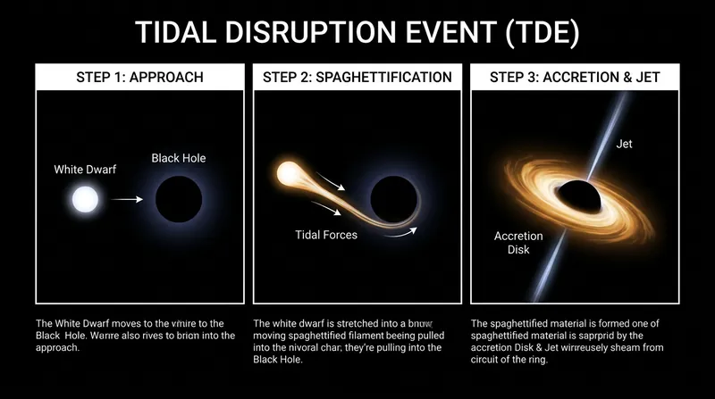 The mechanics of a Tidal Disruption Event.