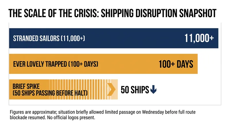 The human and economic toll of the Strait of Hormuz blockade.