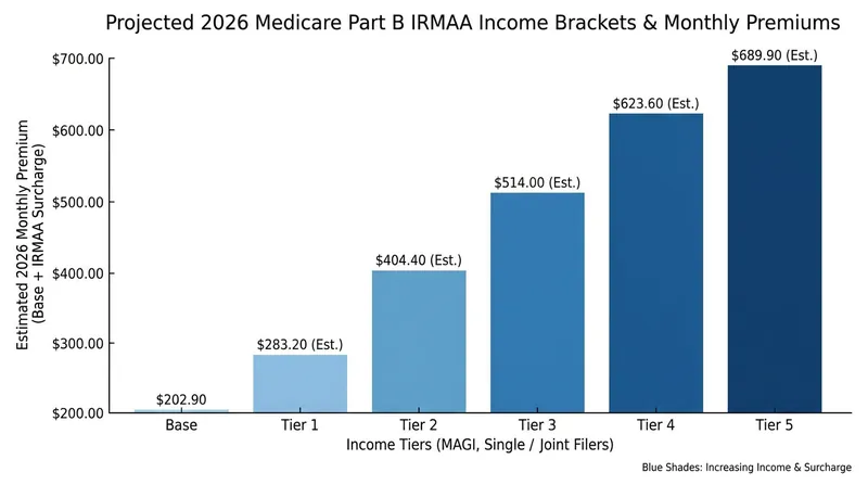 High earners face significant surcharges based on their modified adjusted gross income from two years prior.
