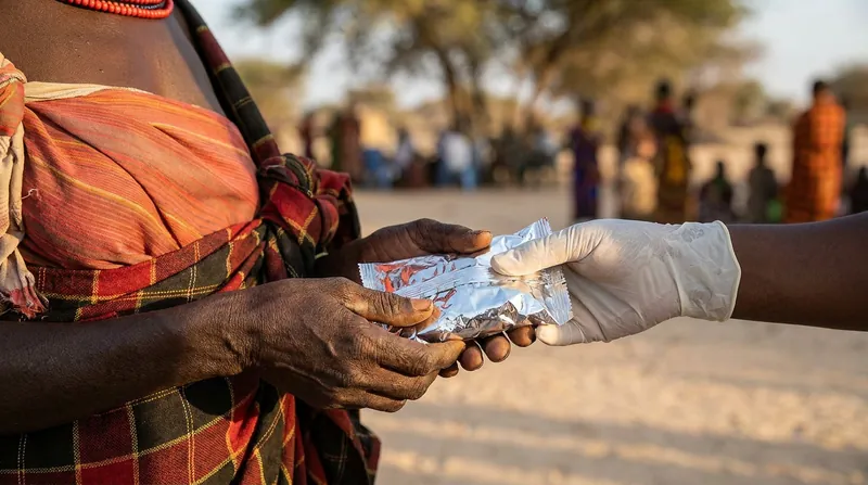 Ready-to-Use Therapeutic Food (RUTF) allows for the community-based treatment of severe acute malnutrition.